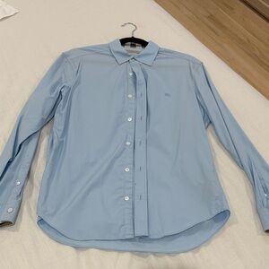 Burberry Light Blue Men's Dress Shirt - Classic Button-Down